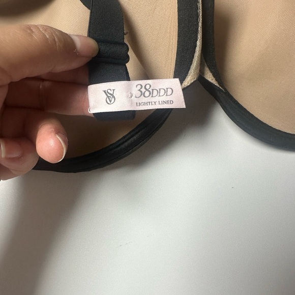 Victoria Secret Bra Lined Perfect Coverage Angel Light Black 38DDD - Picture 9 of 10